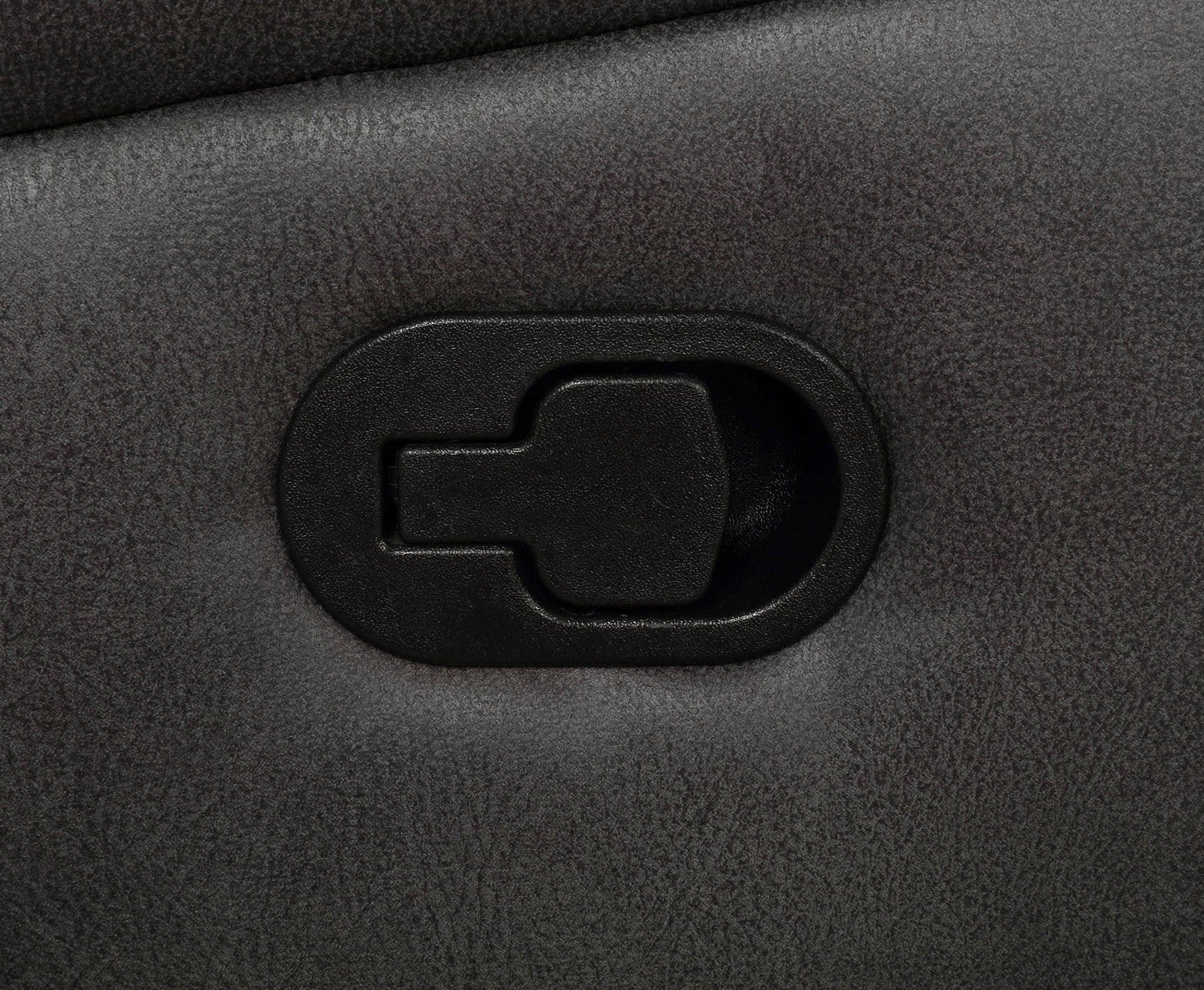 Lawrence Upholstered Padded Arm Glider Recliner Charcoal