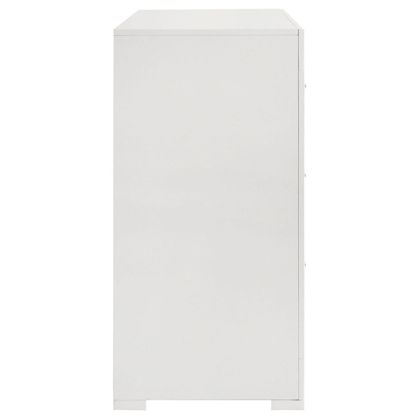 Ives 6-drawer Dresser Cabinet White High Gloss