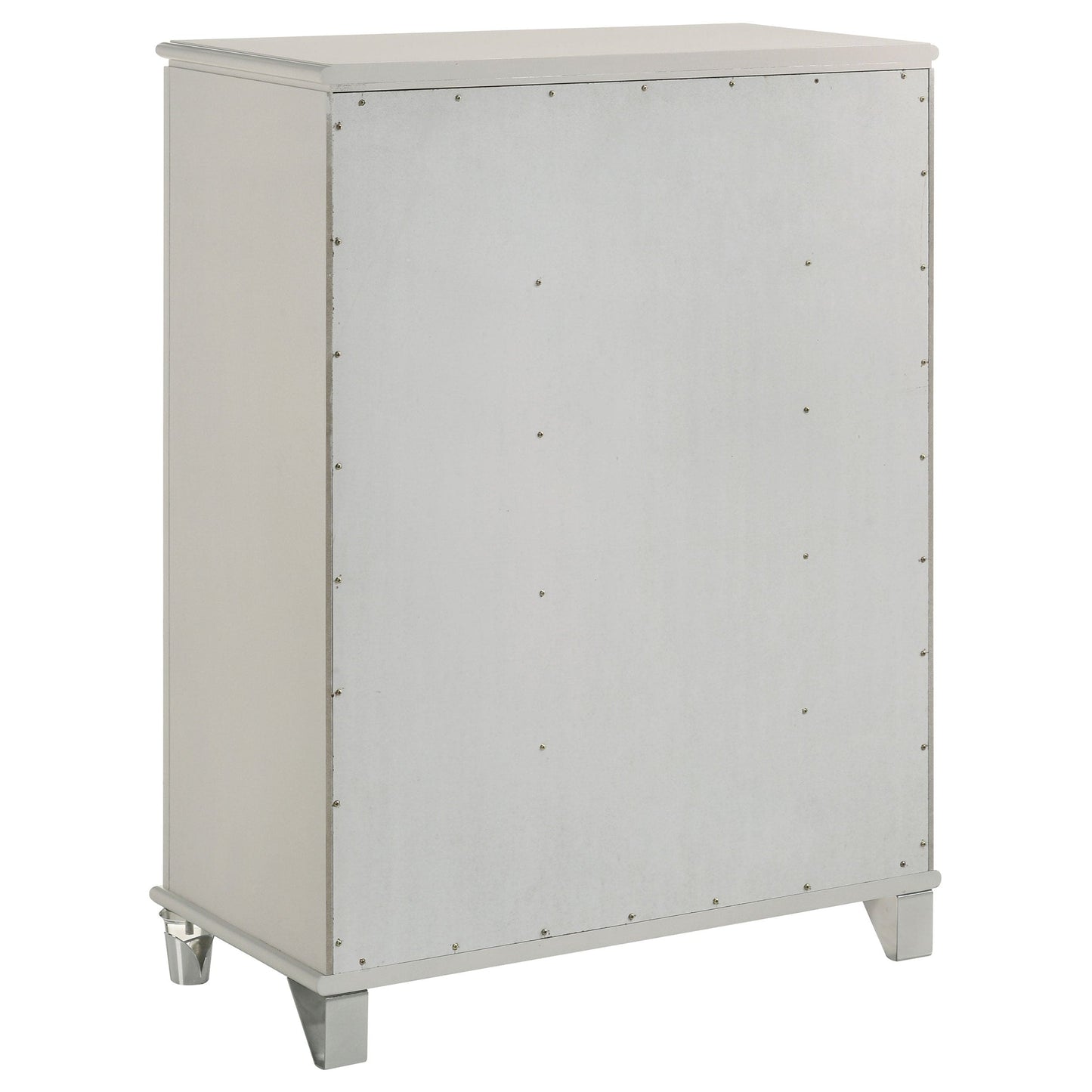Olivia 5-drawer Bedroom Chest of Drawers Pearl White