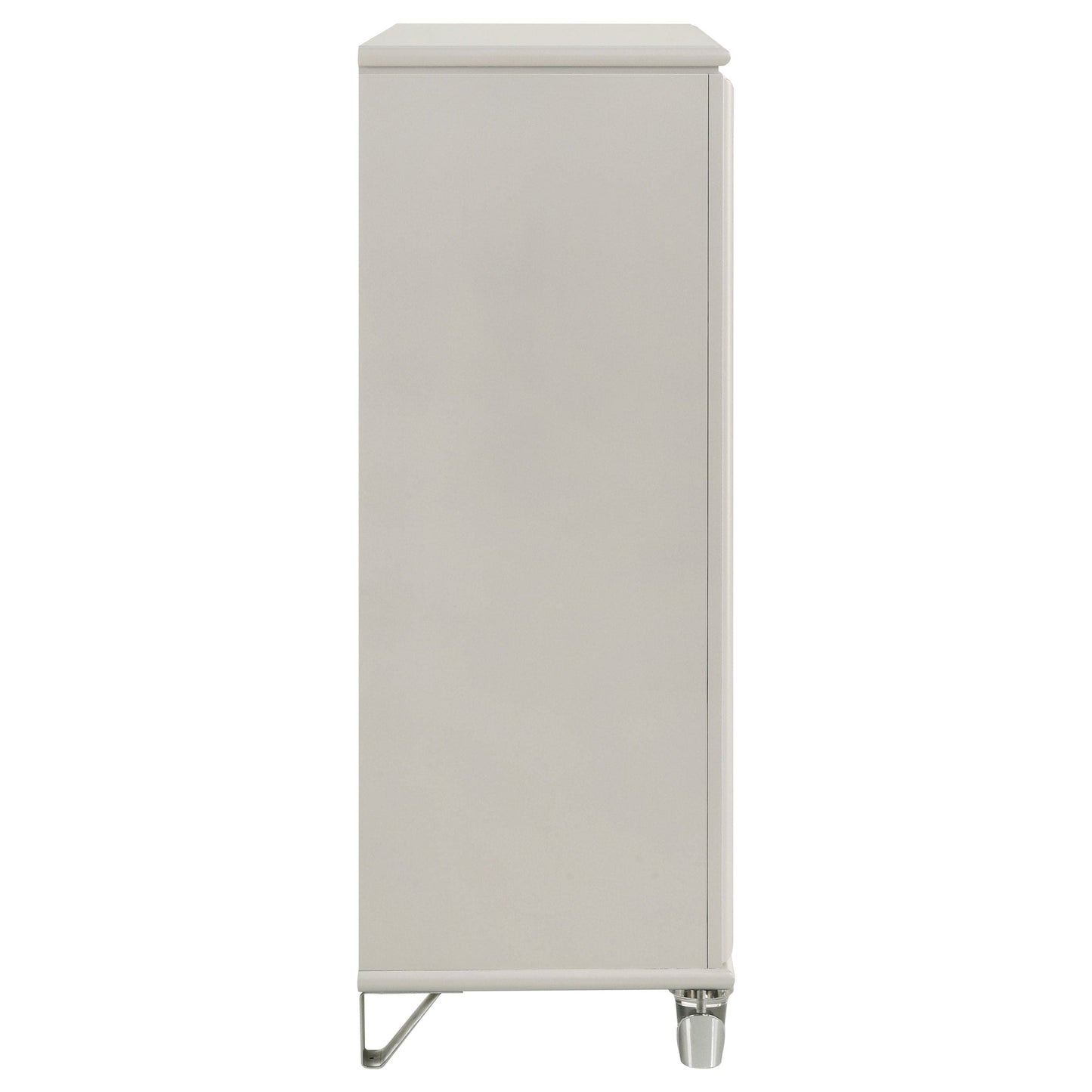 Olivia 5-drawer Bedroom Chest of Drawers Pearl White