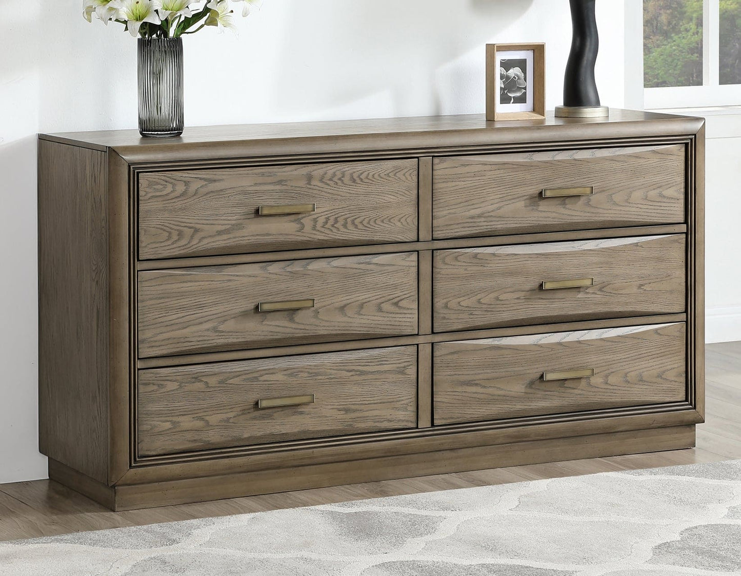 Sonoma 66″ Six-Drawer Dresser And Mirror