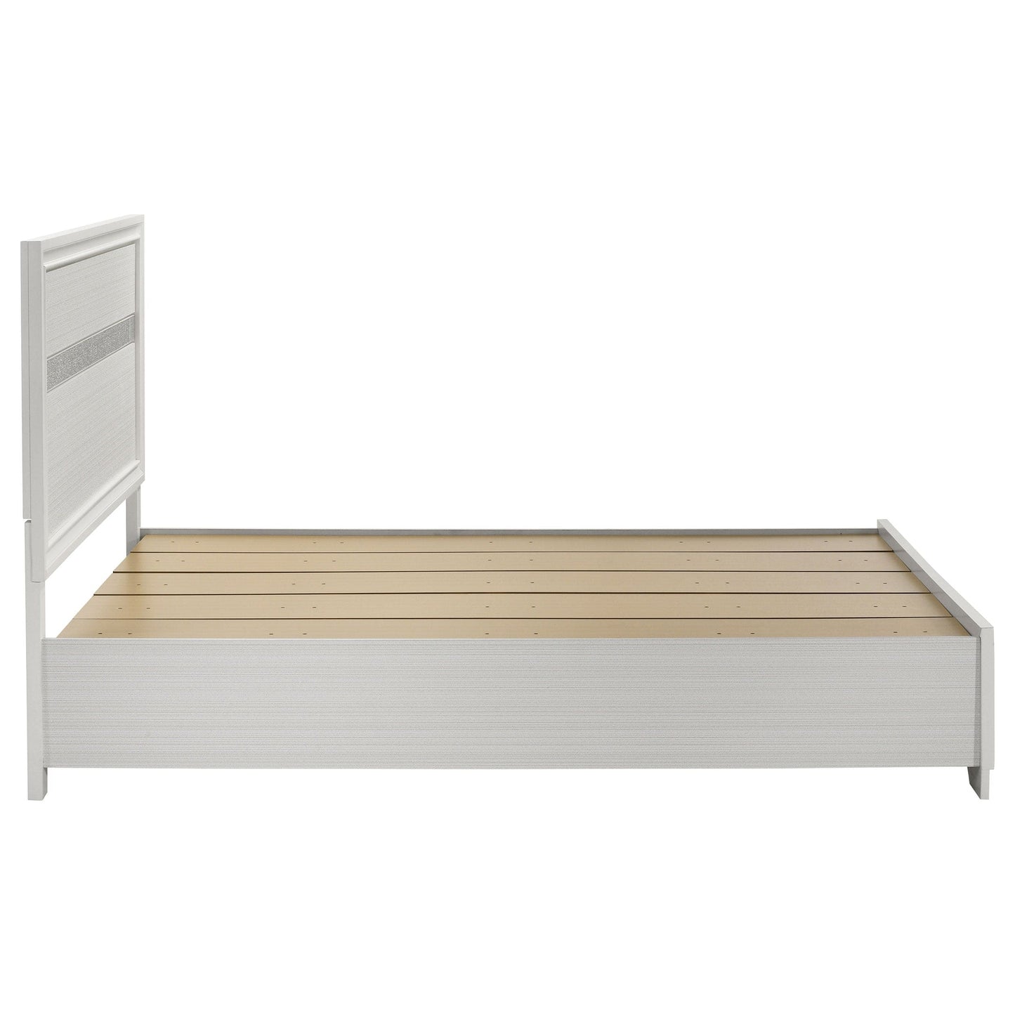 Miranda 51-inch Wood Queen Storage Panel Bed White