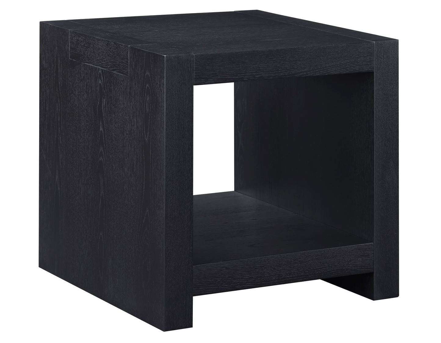 Aubrey End Table, Black Finish