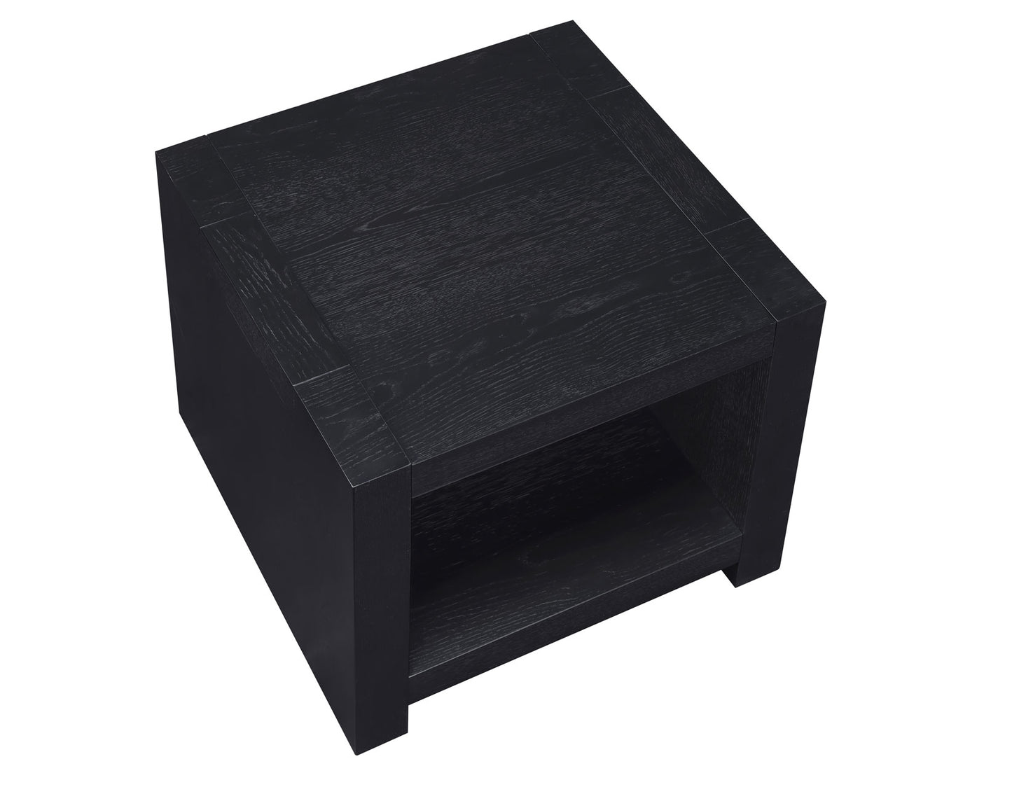 Aubrey End Table, Black Finish