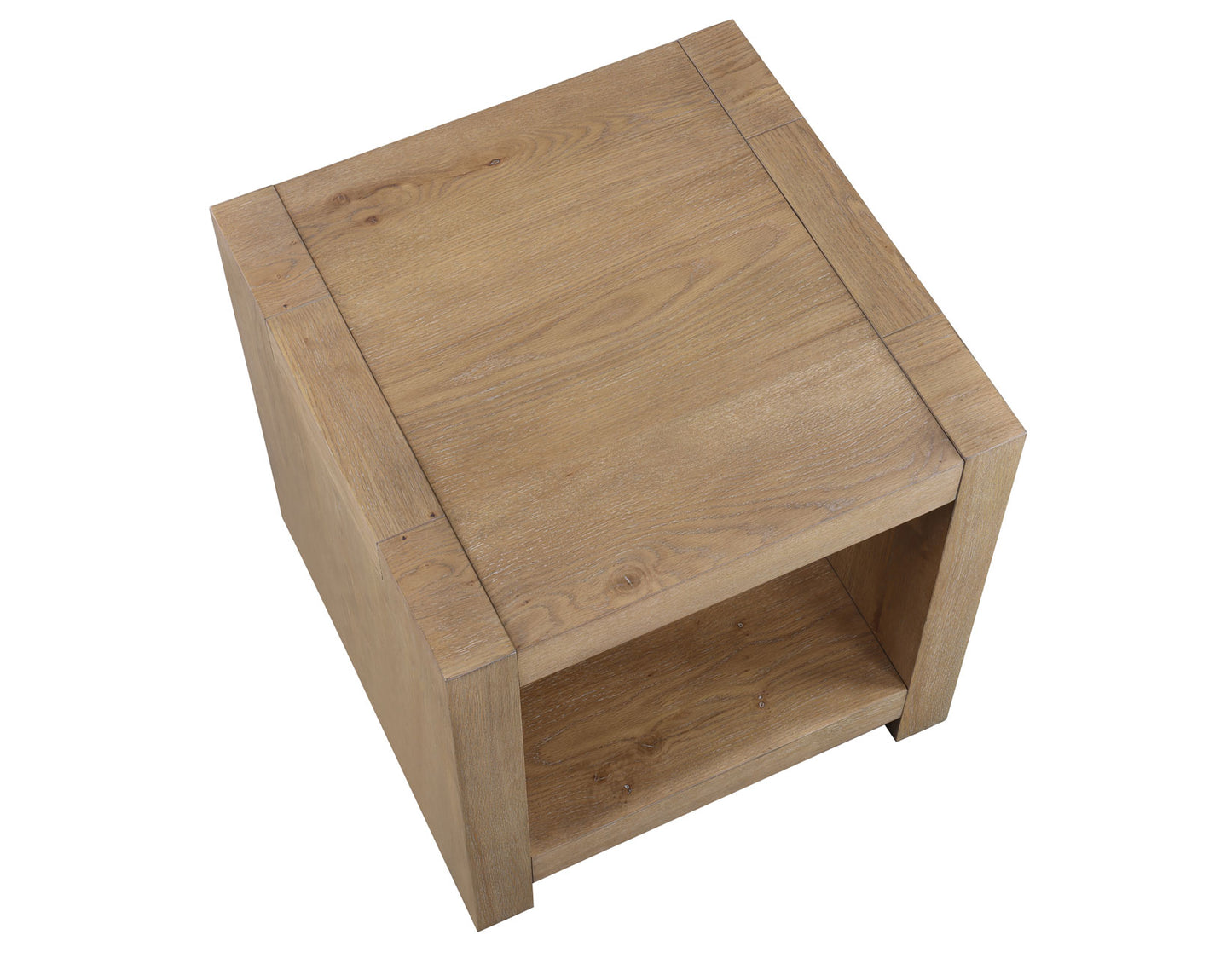 Aubrey End Table, Driftwood Finish