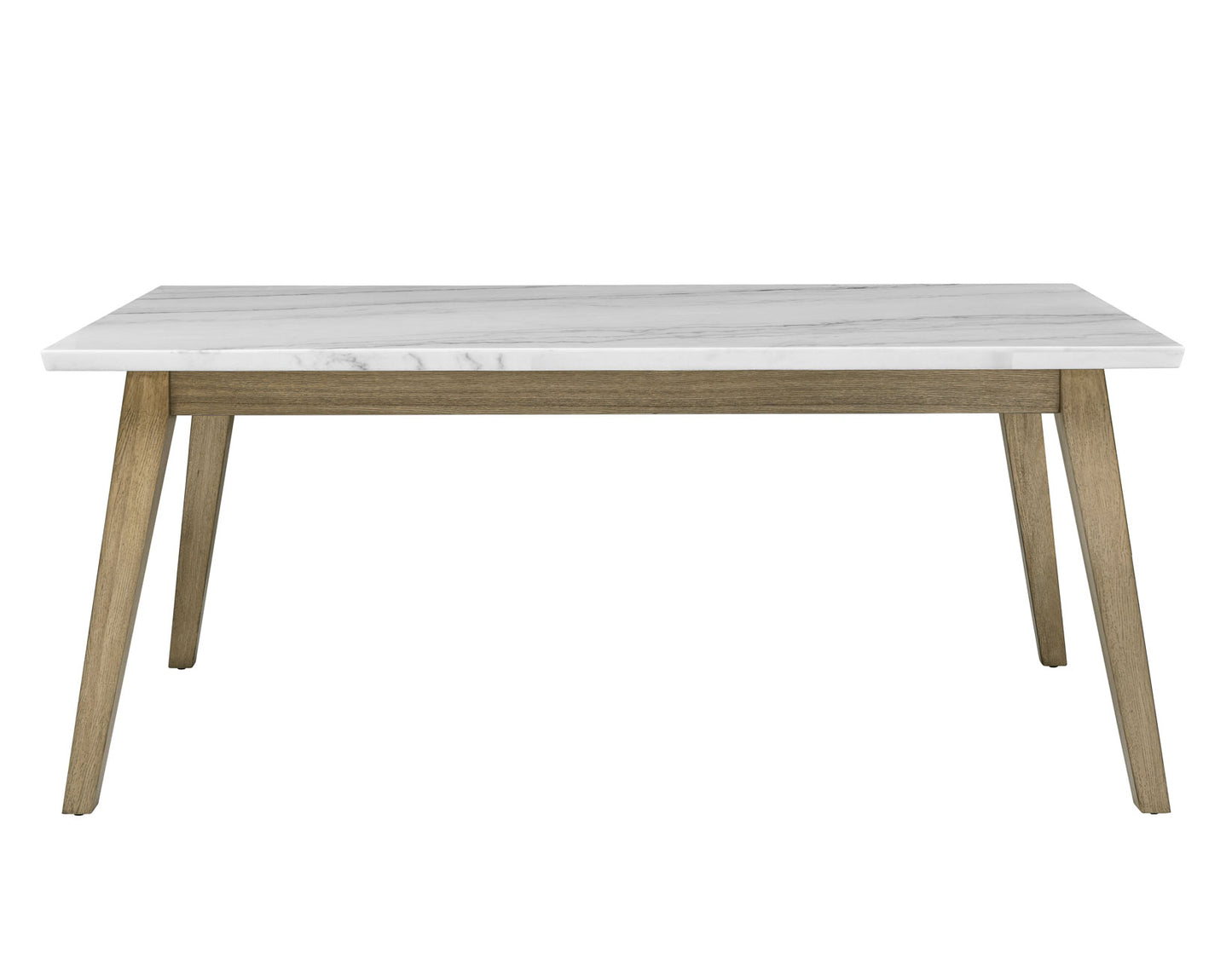 Vida 5-Piece White Marble Dining Set