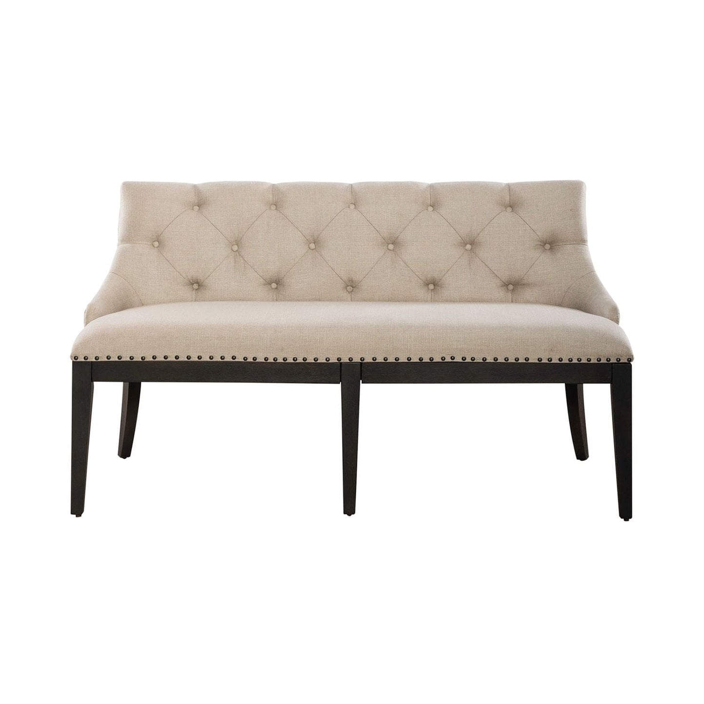 Americana Farmhouse - Uph Shelter Dining Bench- Black