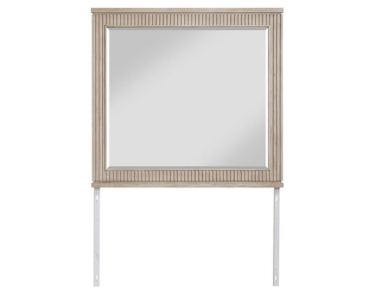 Henry Reeded 42″ Mirror, Tan Finish