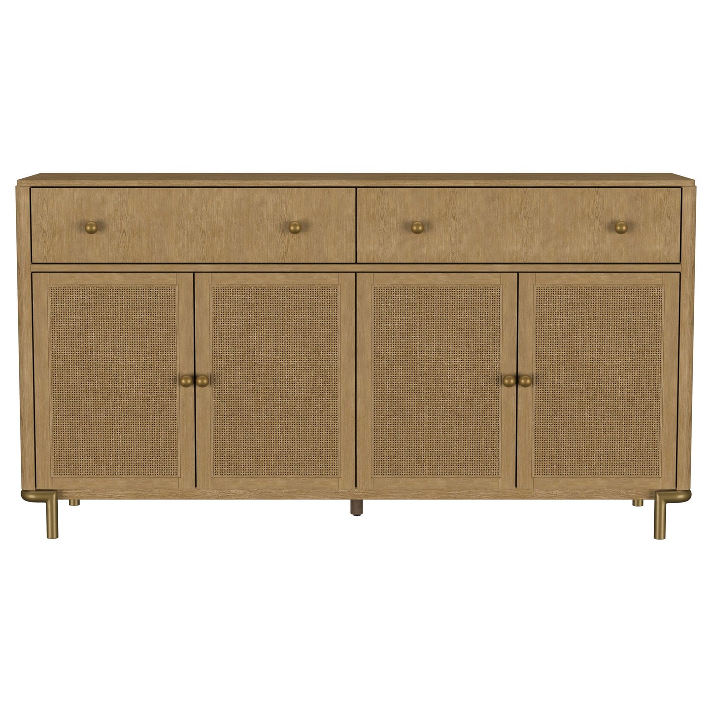 Arini 2-drawer Cane Door Dining Sideboard Server Sand Wash
