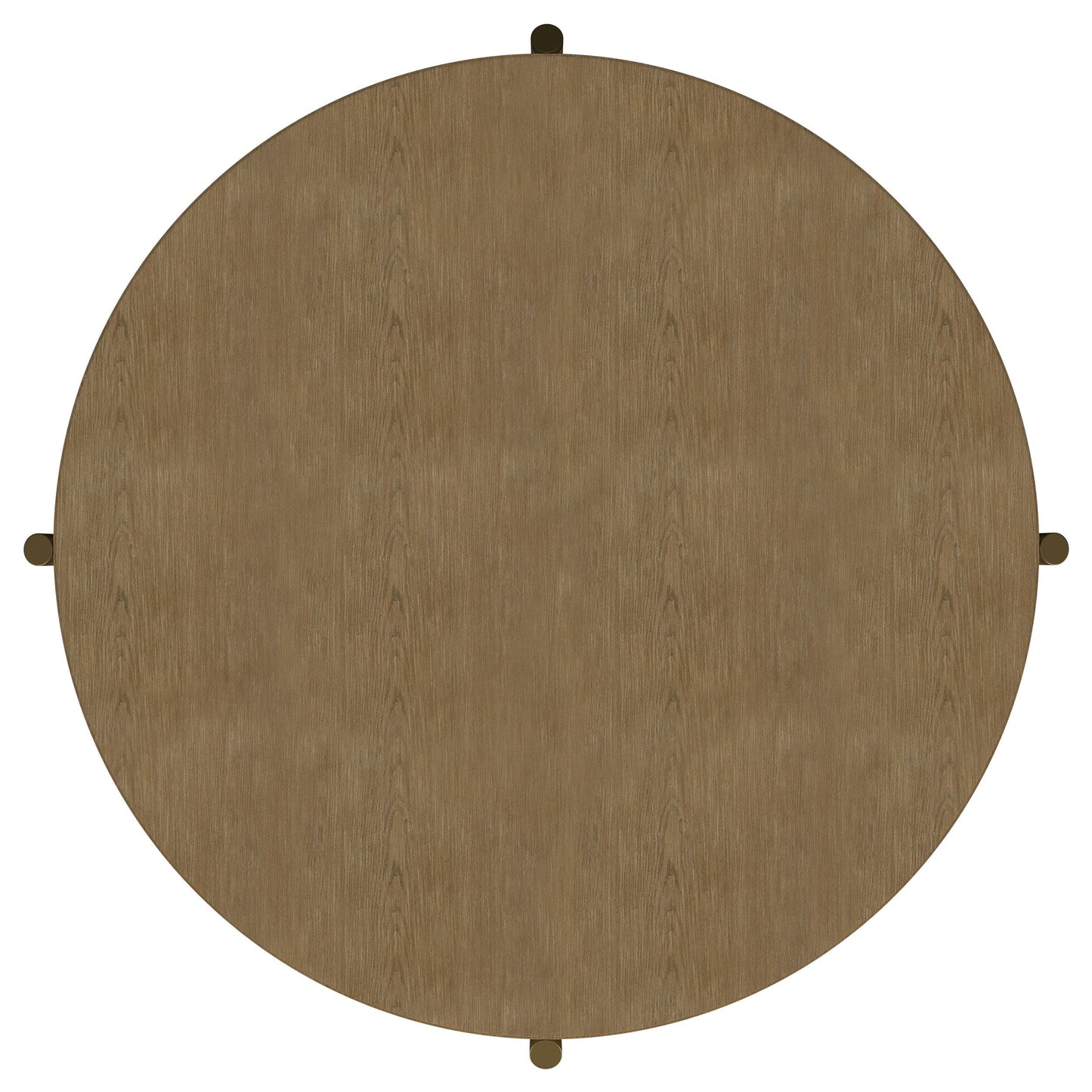 Arini Round Coffee Table With Storage Shelf Sand Wash