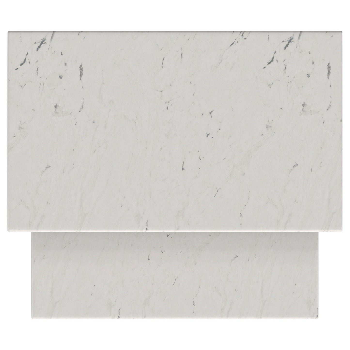 Ebby 2-piece Genuine Marble Top Nesting Coffee Tables White