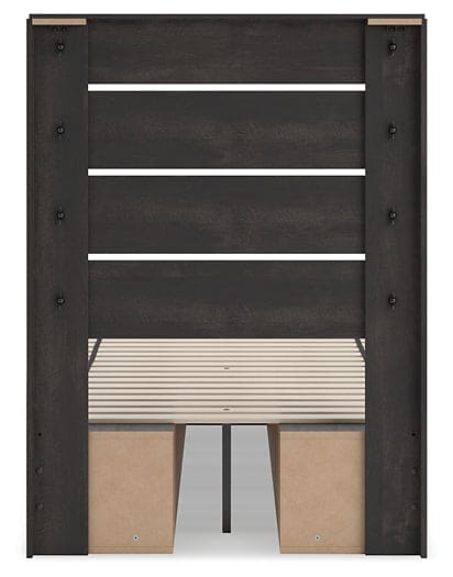 Hollivern  Panel Bed With Storage