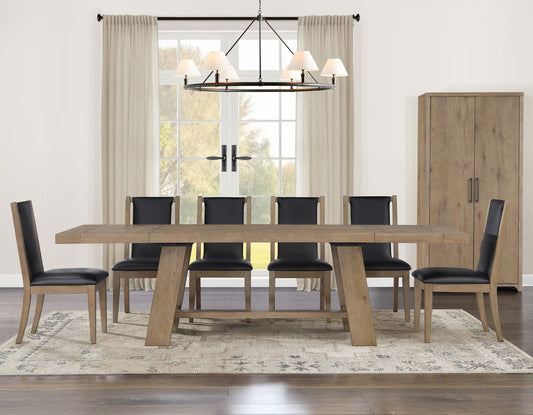 Orinda 5-Piece 72-108-inch Dining Table Set with 4 Side Chairs