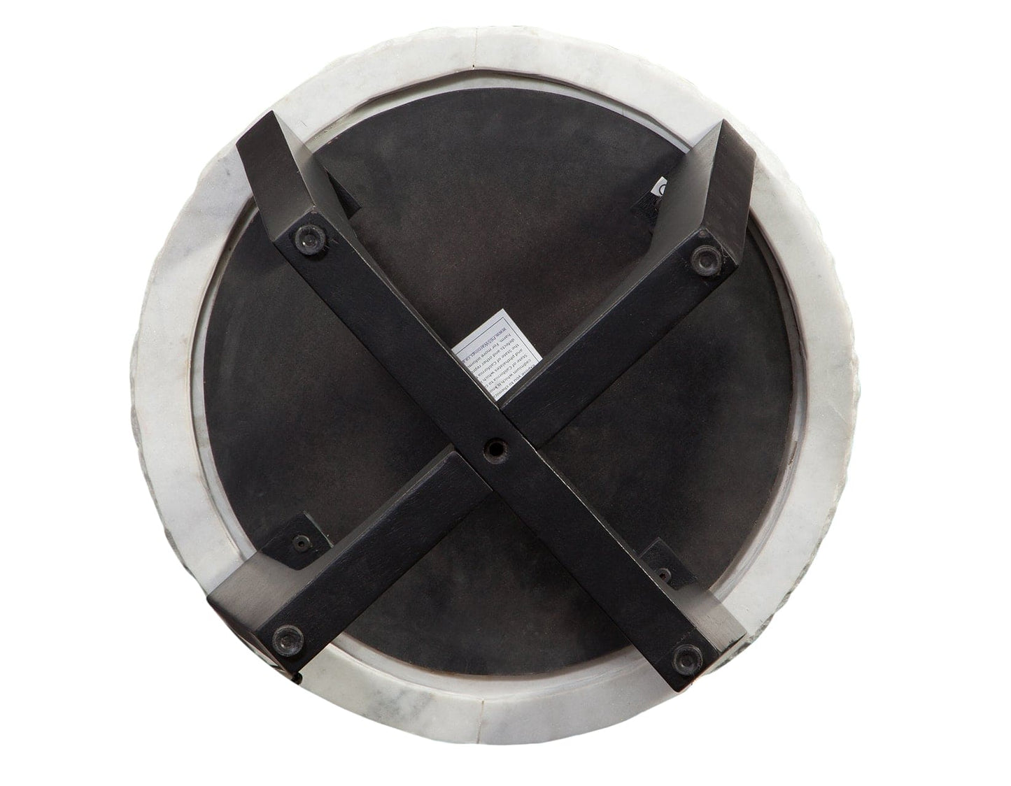 Chrissy 20″ Round White Marble End Table