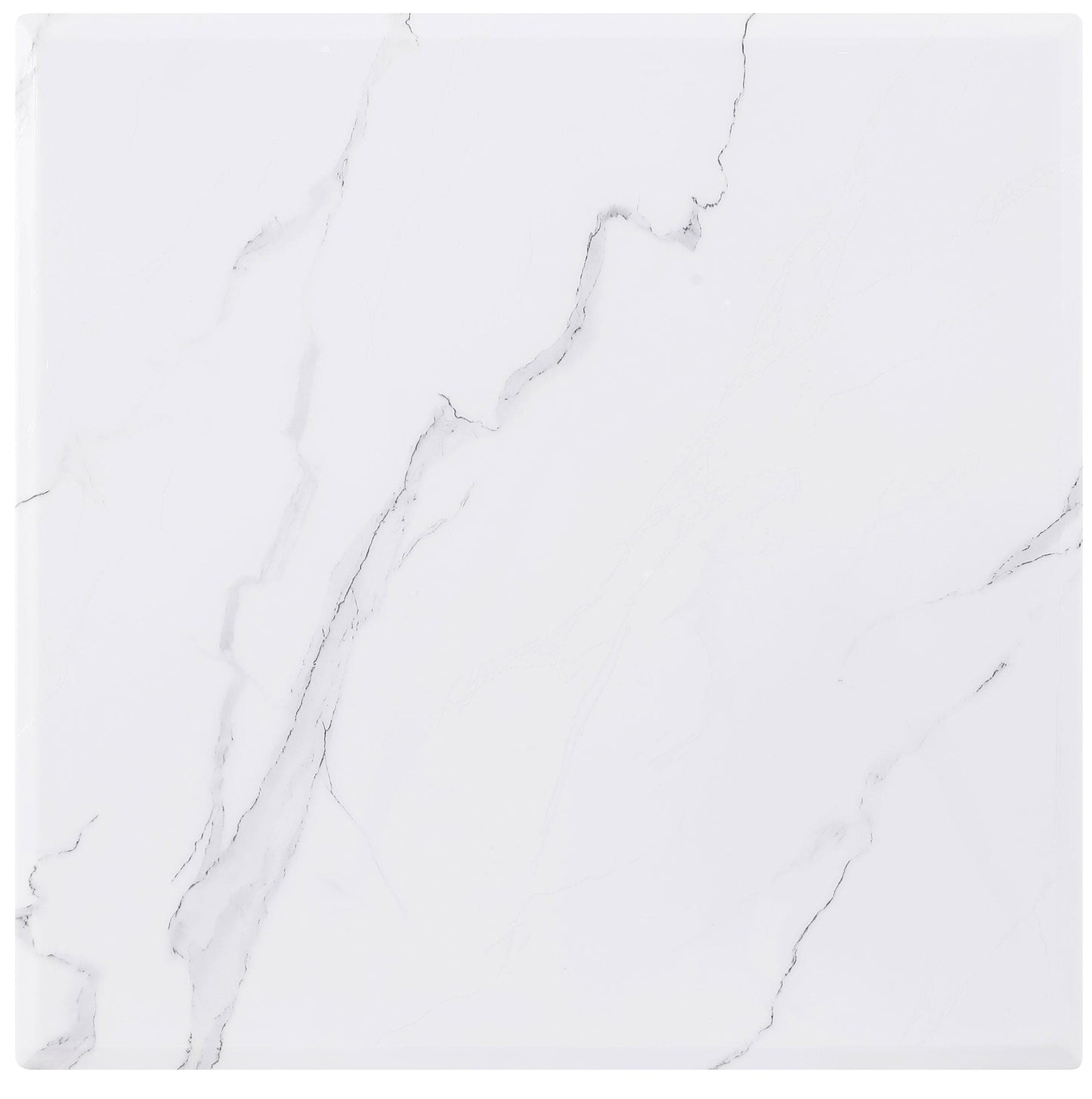 Visalia 2-piece Faux Marble Coffee and End Table Set White