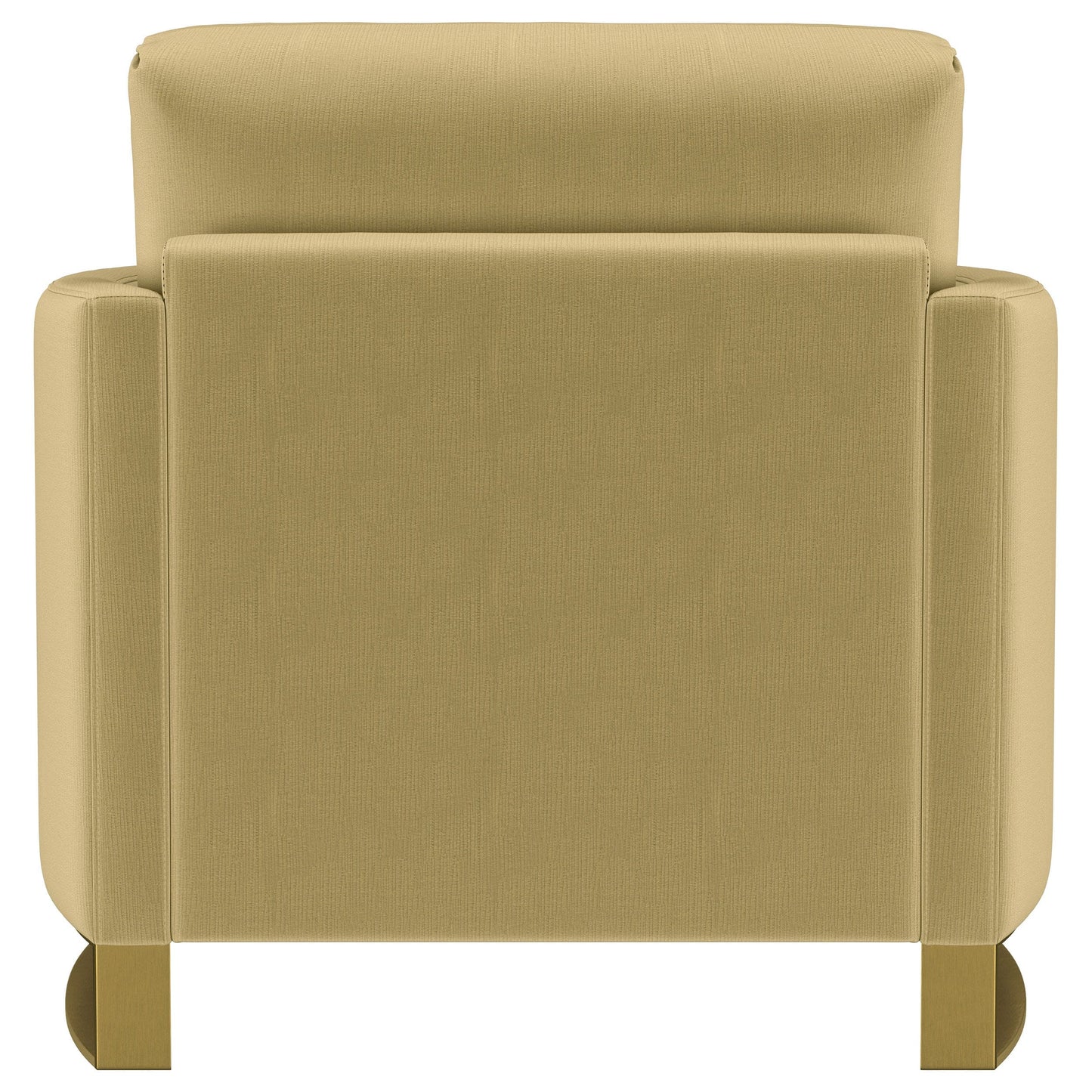 Corliss Upholstered Curved Track Arm Chair Camel