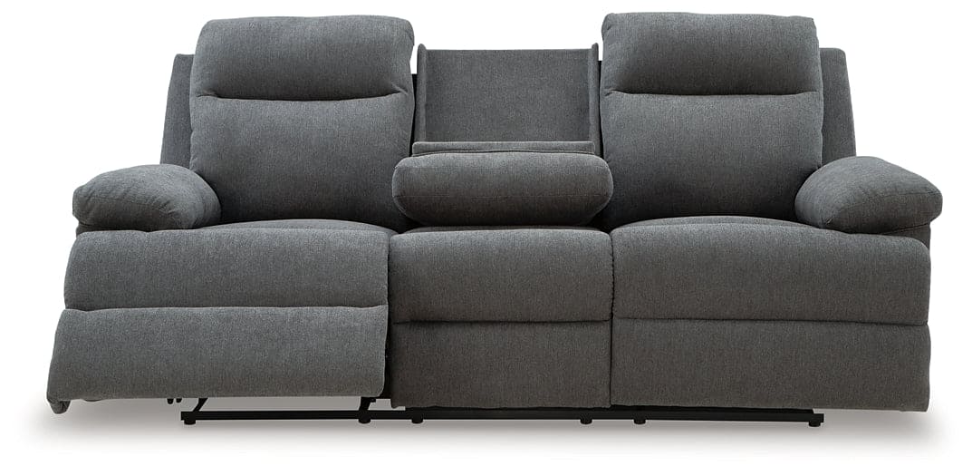 Side-Swipe REC Sofa w/Drop Down Table