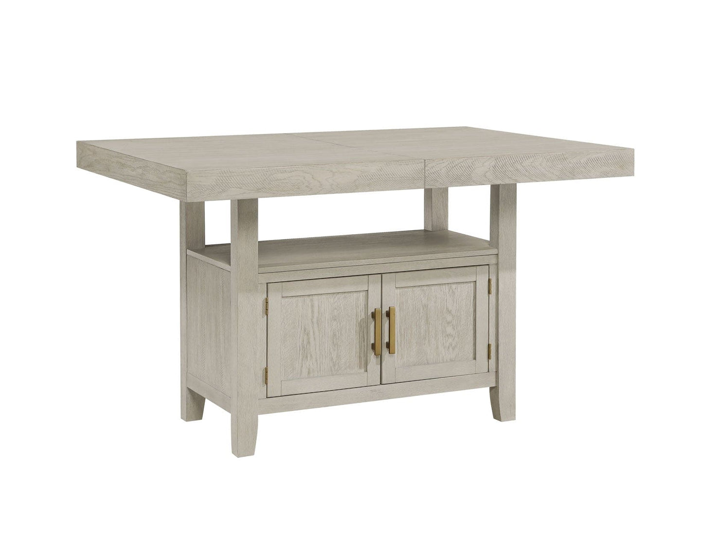 Garland 60-80″ Counter Table with 20″ Leaf, Greige Finish