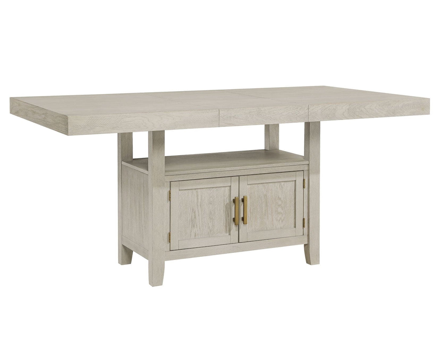 Garland 60-80″ Counter Table with 20″ Leaf, Greige Finish