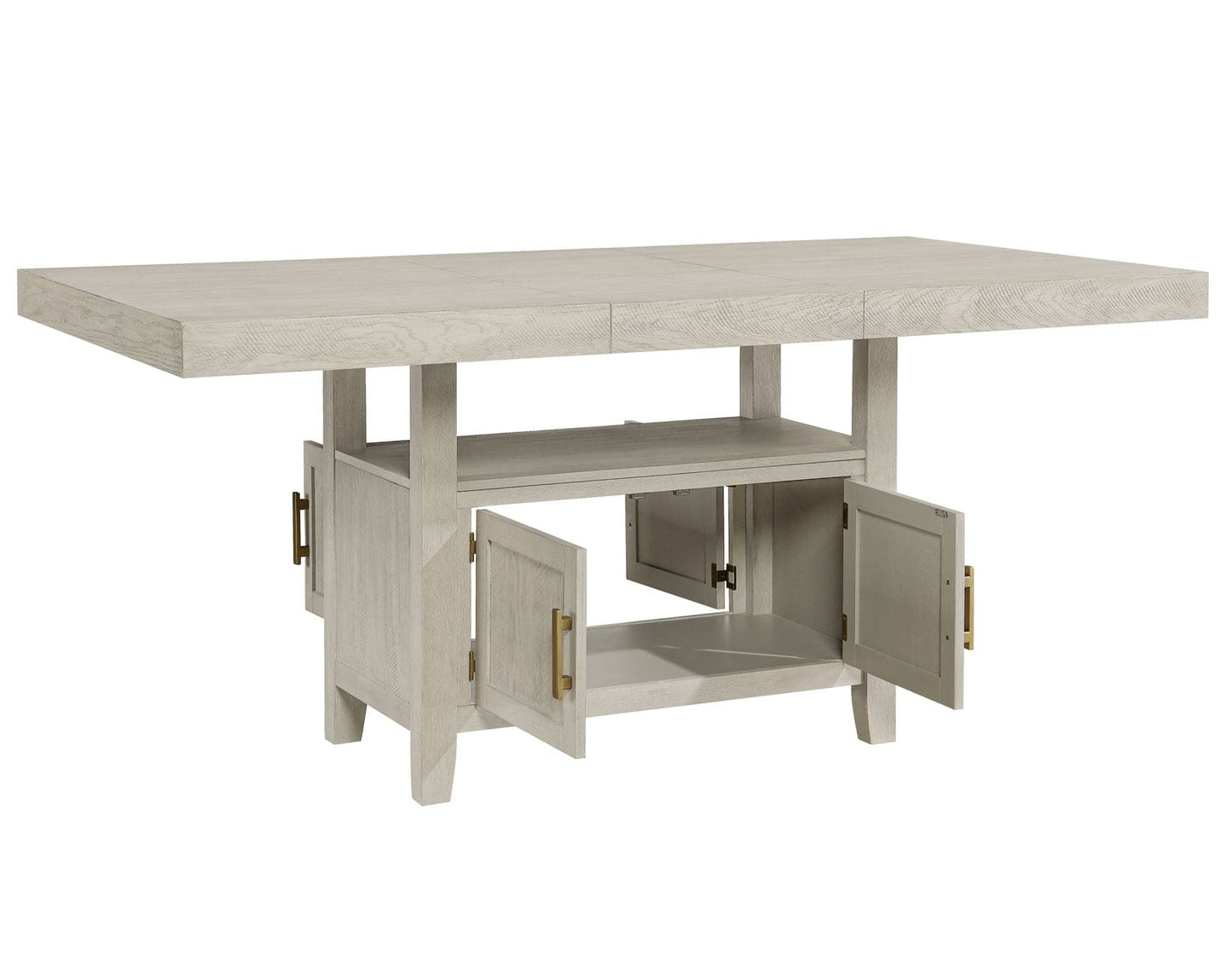 Garland 60-80″ Counter Table with 20″ Leaf, Greige Finish