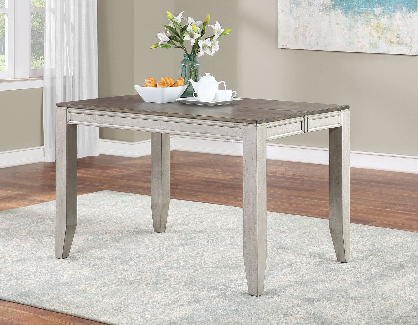 Abacus 5-Piece Counter Dining Set
(Counter Table & 4 Counter Chairs)