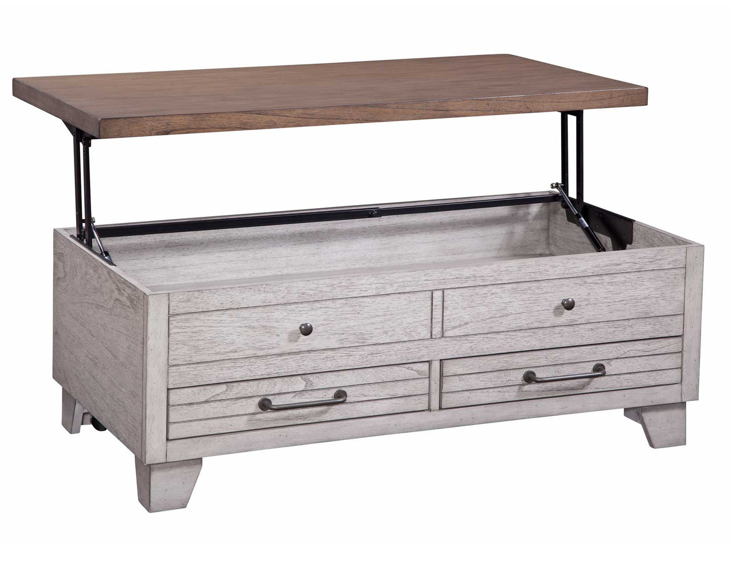 Bear Creek 3-Piece Lift-Top Cocktail Set
(Lift-Top Cocktail & 2 End Tables)