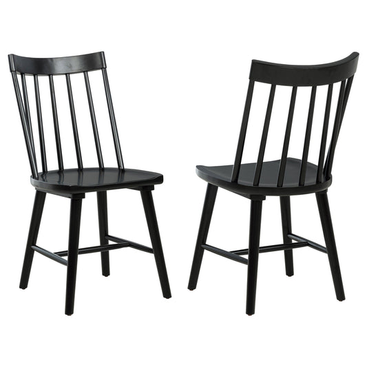 Middleton Solid Wood Dining Side Chair Black (Set of 2)