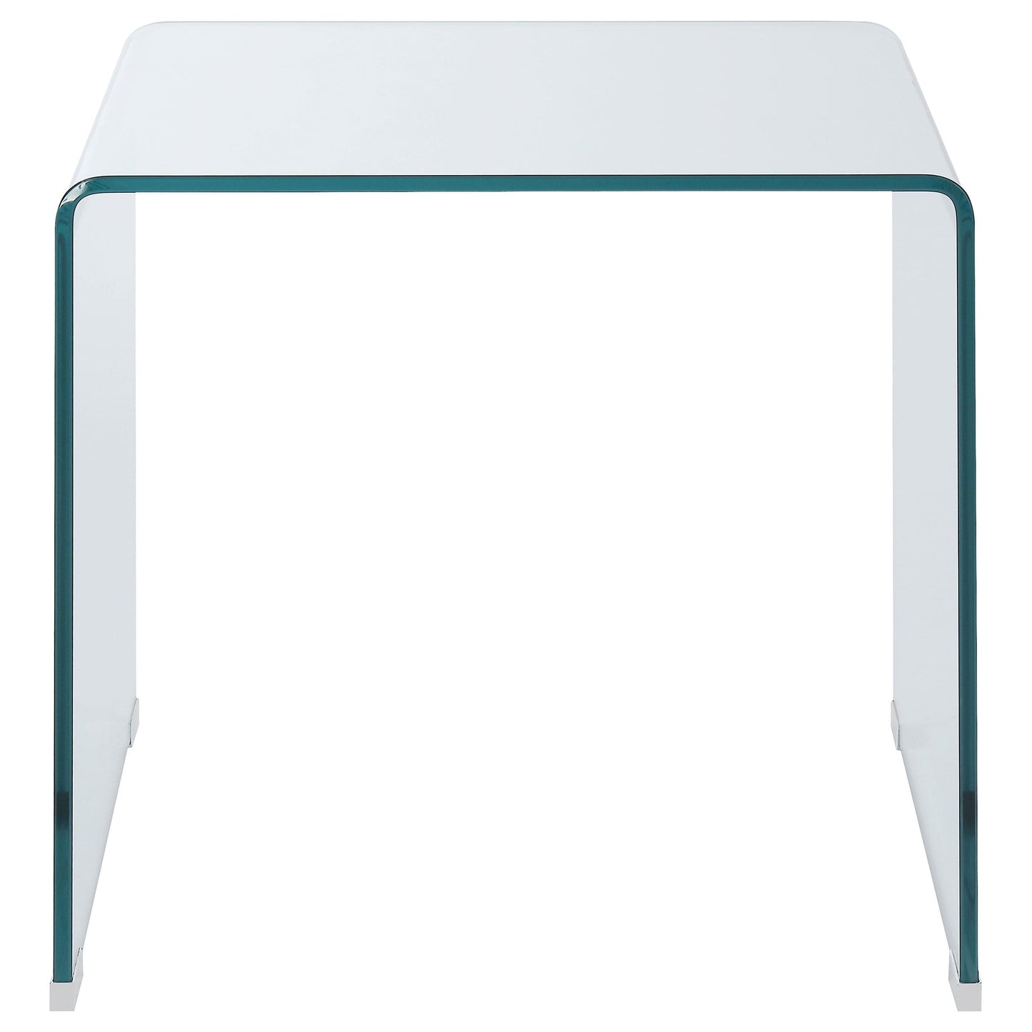 Ripley 3-piece Bent Glass Coffee and End Table Set Clear