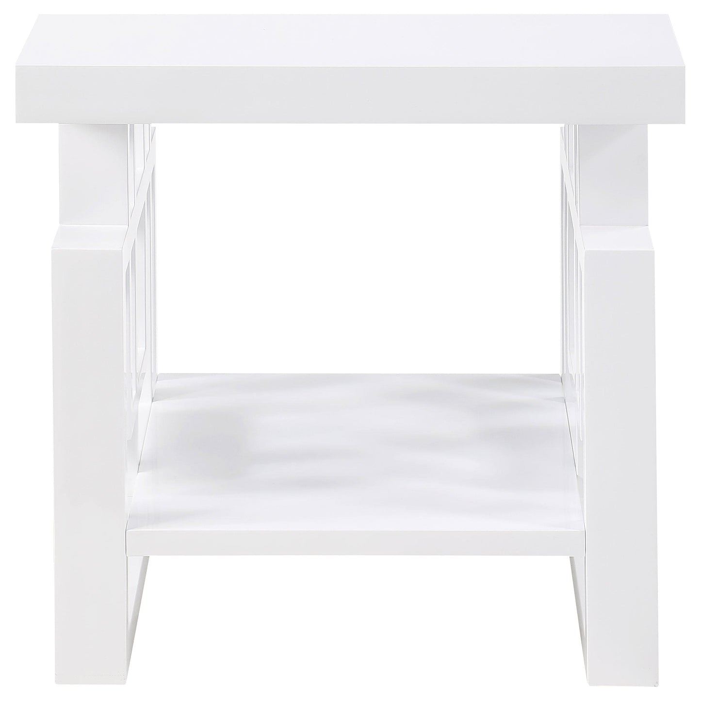Schmitt 3-piece Coffee and End Table Set White High Gloss