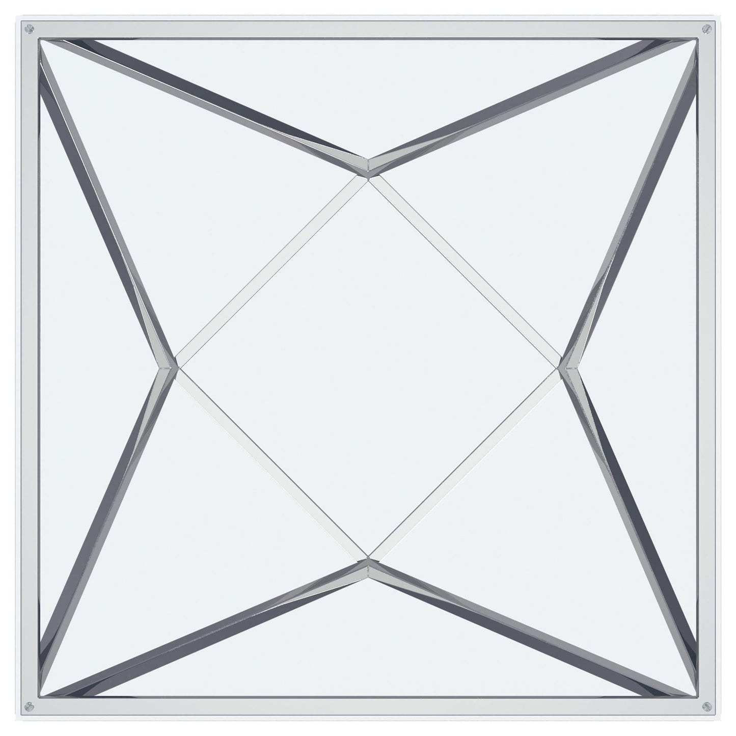 Brittania 2-piece Square Coffee and End Table Set Nickel