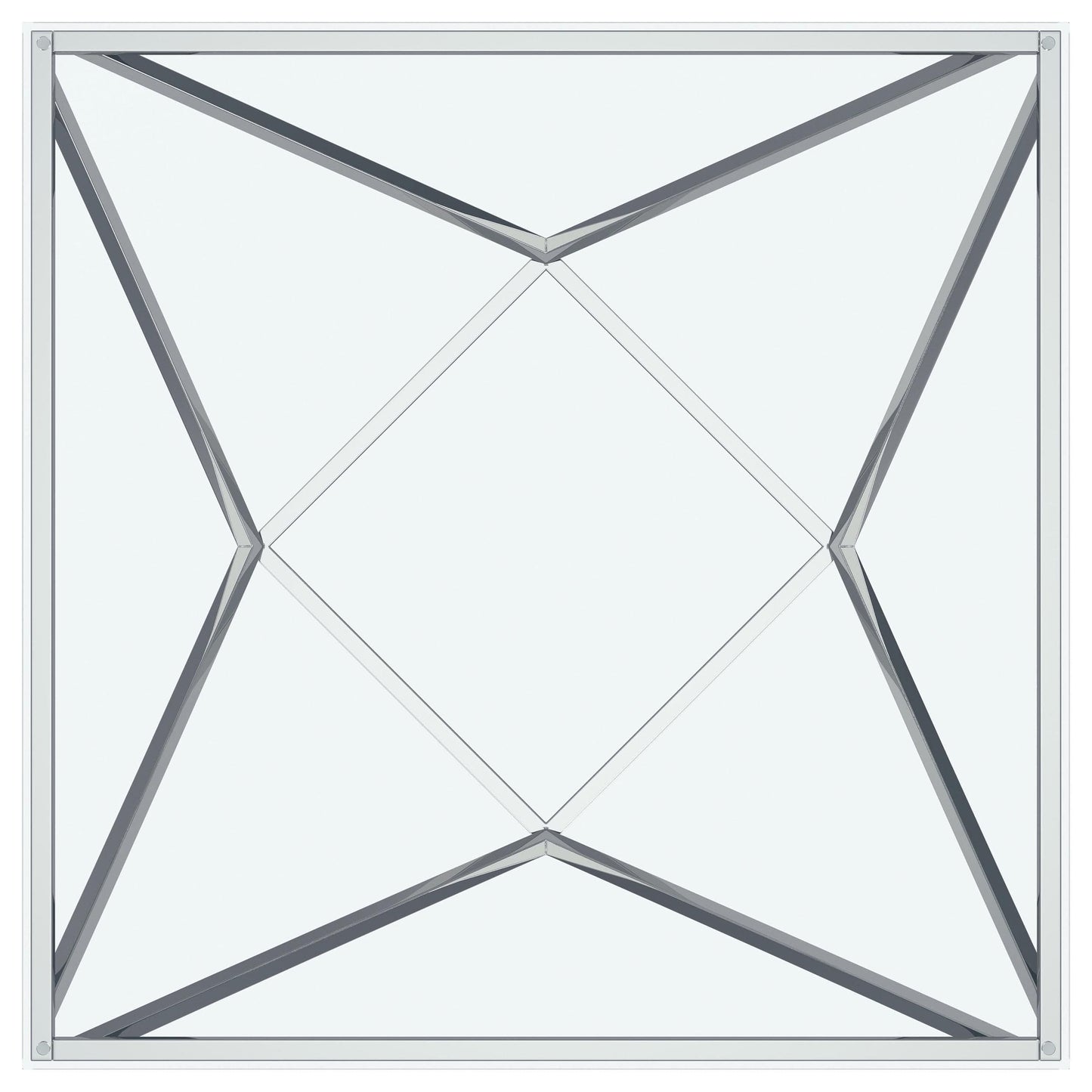 Brittania 2-piece Square Coffee and End Table Set Nickel