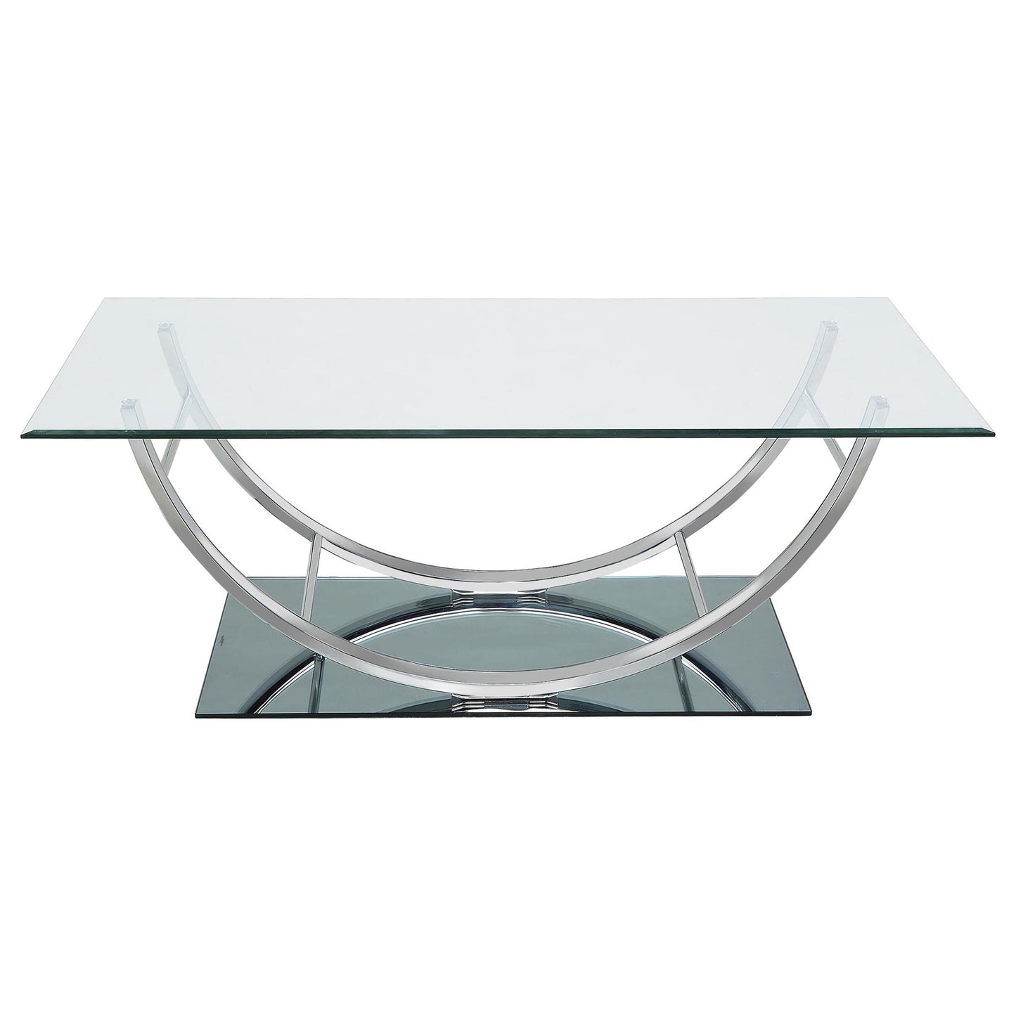 Danville 3-piece Glass Top Coffee and End Table Set Chrome