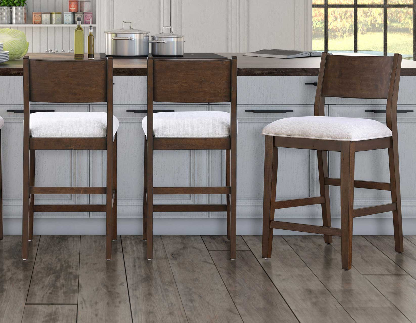 Canton Cushioned Seat 24″ Counter Stool