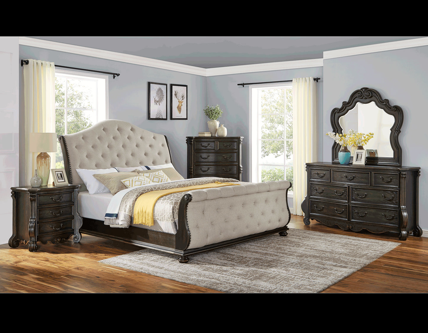 Rhapsody Queen Sleigh Bed