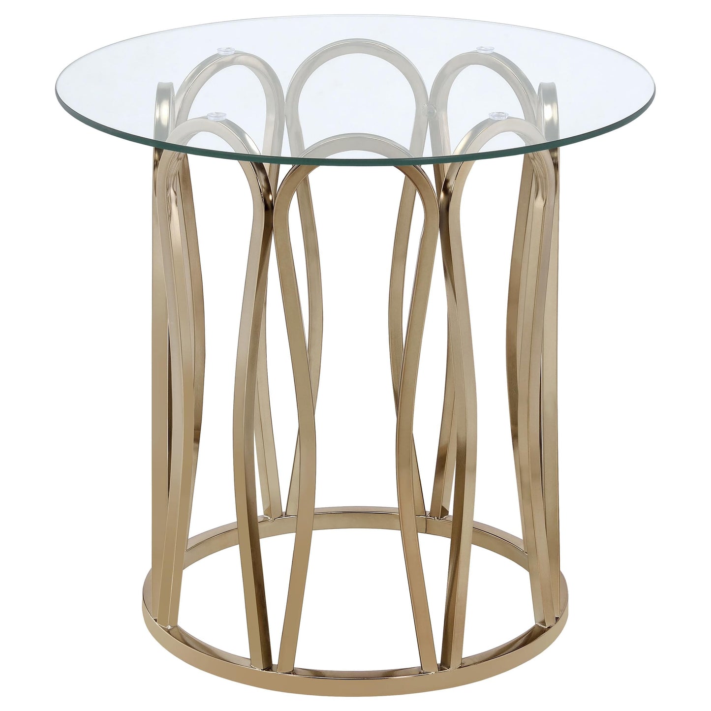 Monett 3-piece Coffee and End Table Set Chocolate Chrome