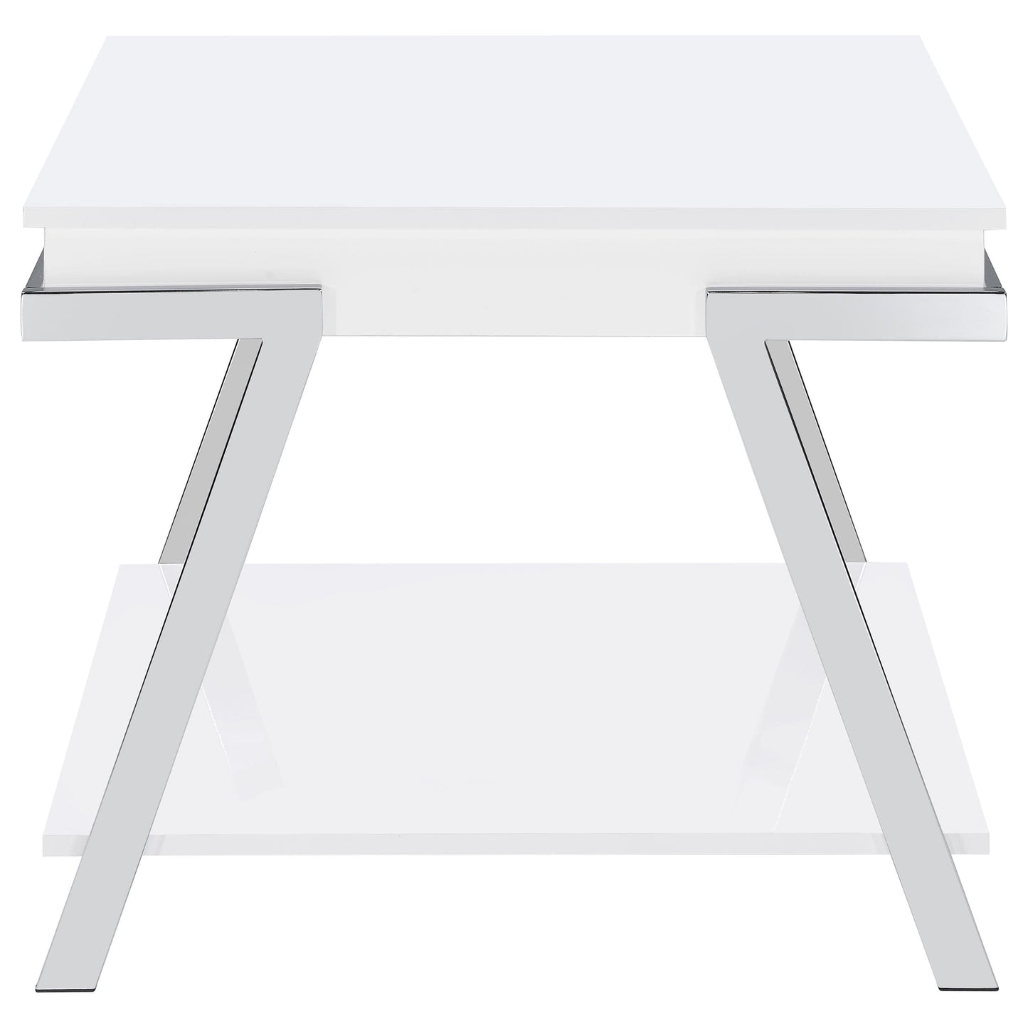 Marcia 3-piece Coffee and End Table Set White High Gloss