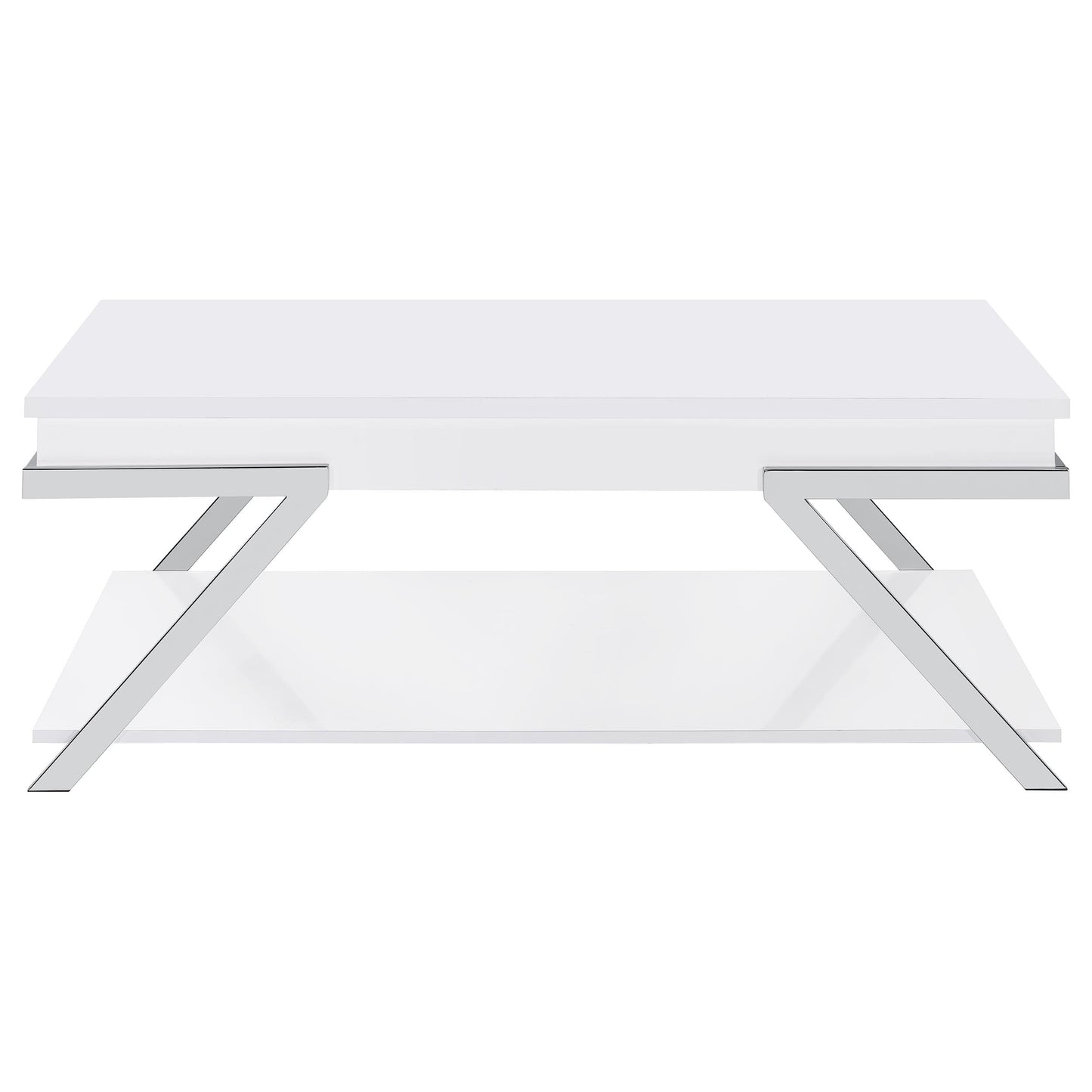Marcia 3-piece Coffee and End Table Set White High Gloss