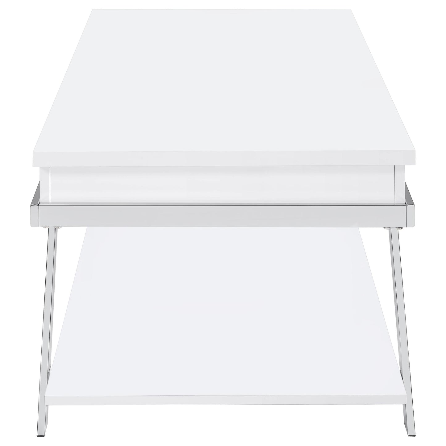 Marcia 3-piece Coffee and End Table Set White High Gloss