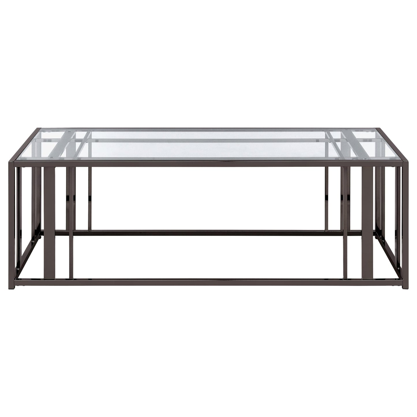 Adri 2-piece Coffee and End Table Set Black Nickel