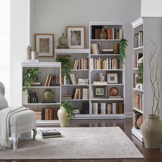 Magnolia Manor - Stepped Bookcase Wall