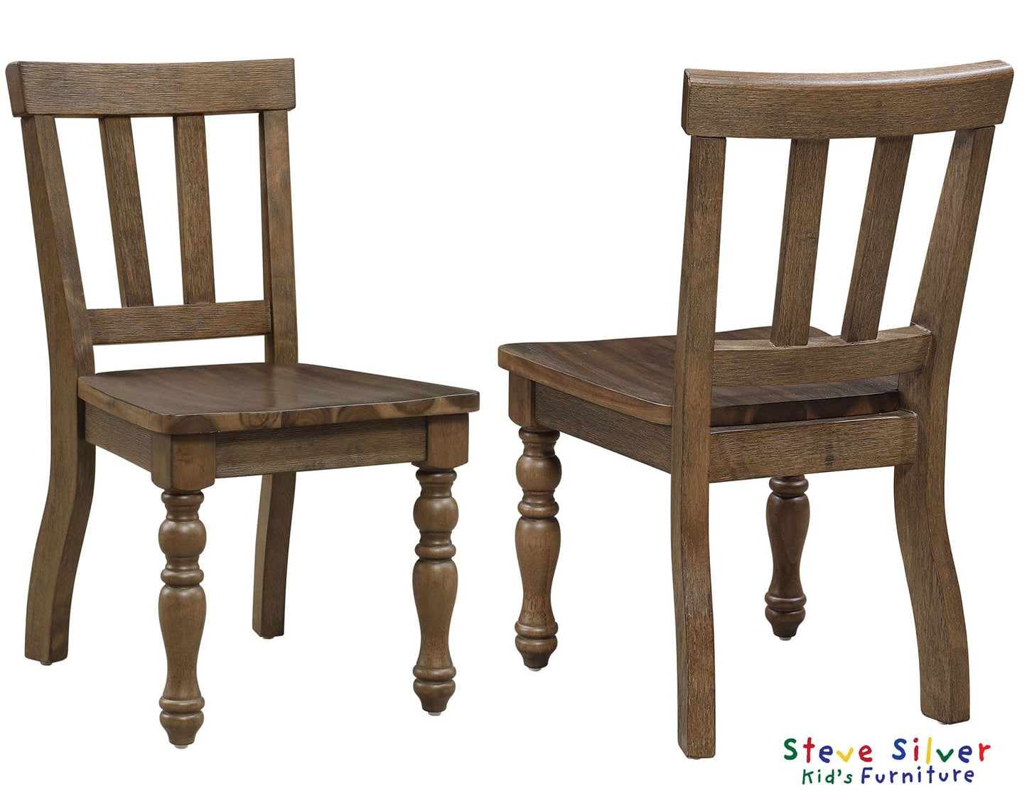 Joanna Kids Solid Wood Side Chair, Mocha