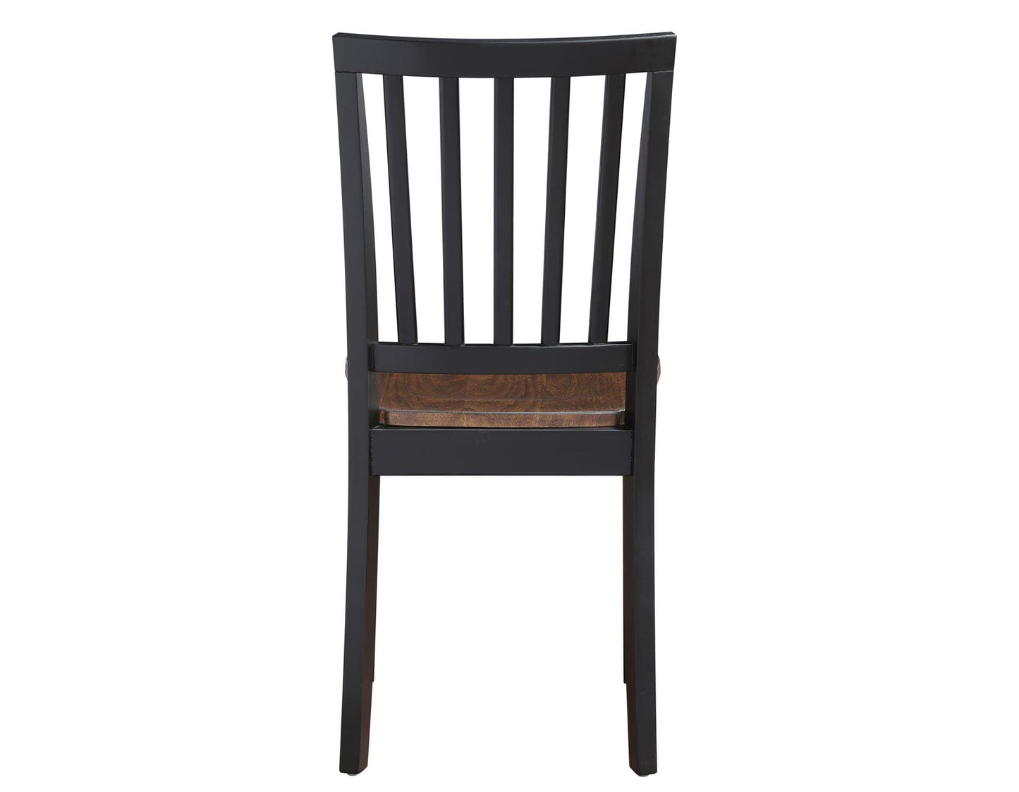 Joplin Solid Wood Farmhouse Chair, Walnut and Ebony Finish