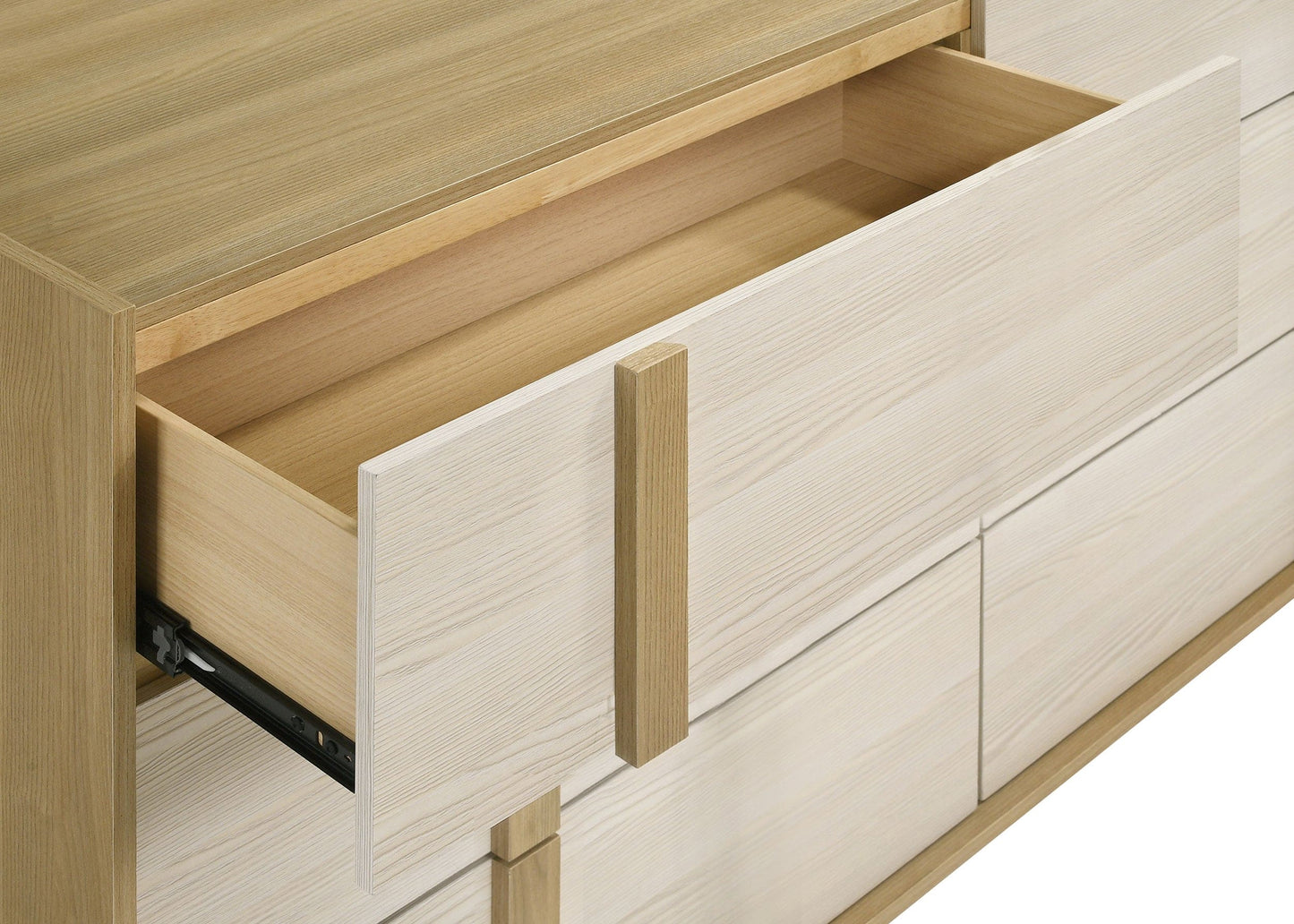 Hyland 6-drawer Dresser with Mirror Natural