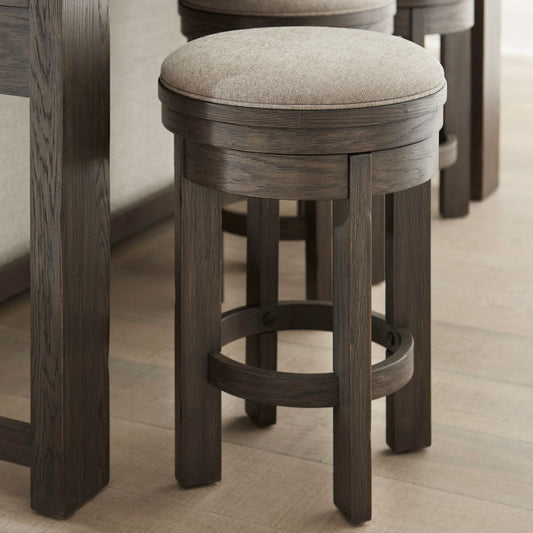 Lennox Hill - Uph Swivel Console Stool