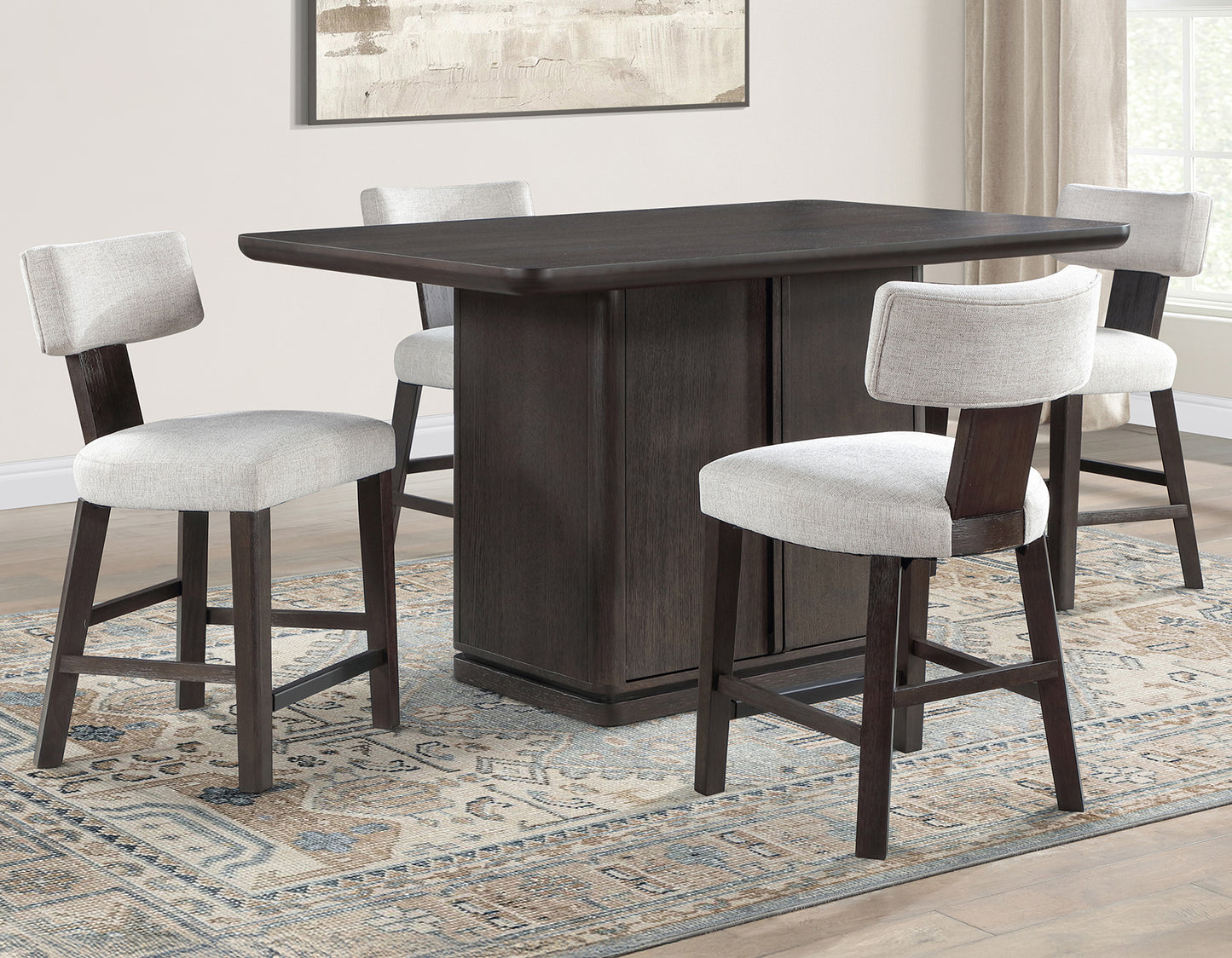 Oakley Counter Chair, Black