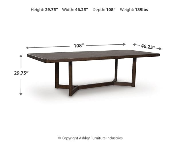 Dilenno RECT Dining Room EXT Table
