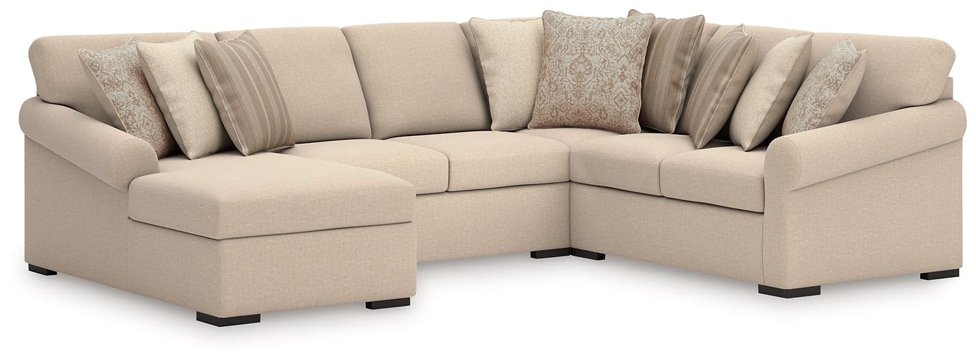 LadyMae 4-Piece Sectional with Chaise