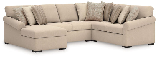LadyMae 4-Piece Sectional with Chaise