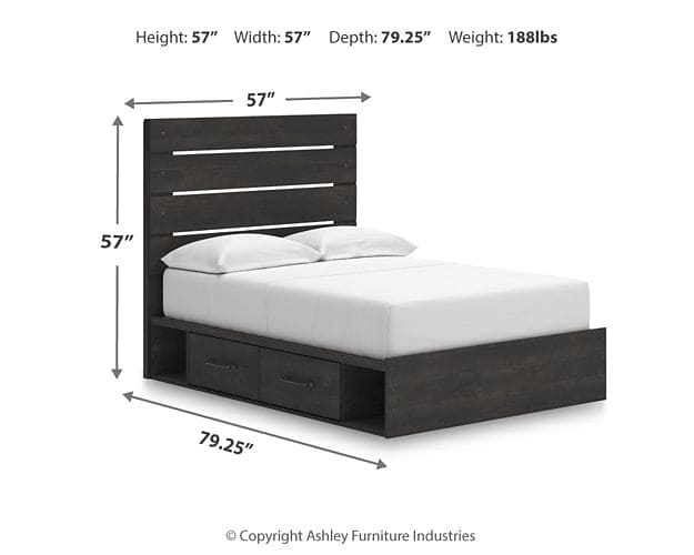 Hollivern  Panel Storage Bed