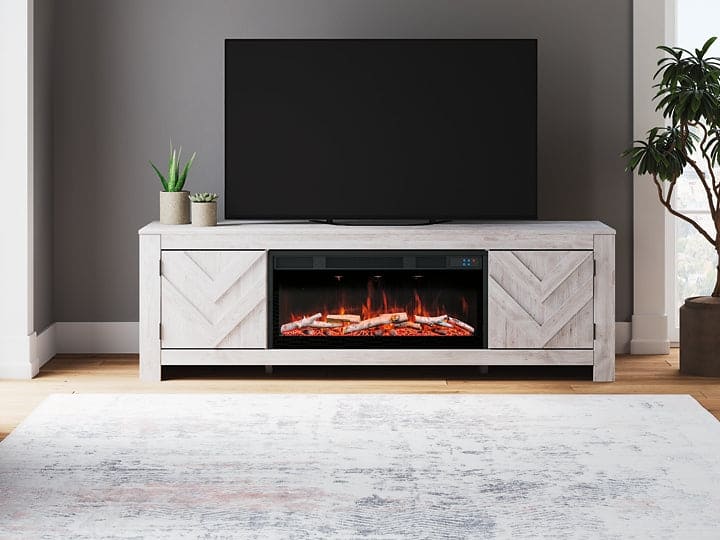 Cayboni 71" TV Stand with Electric Fireplace